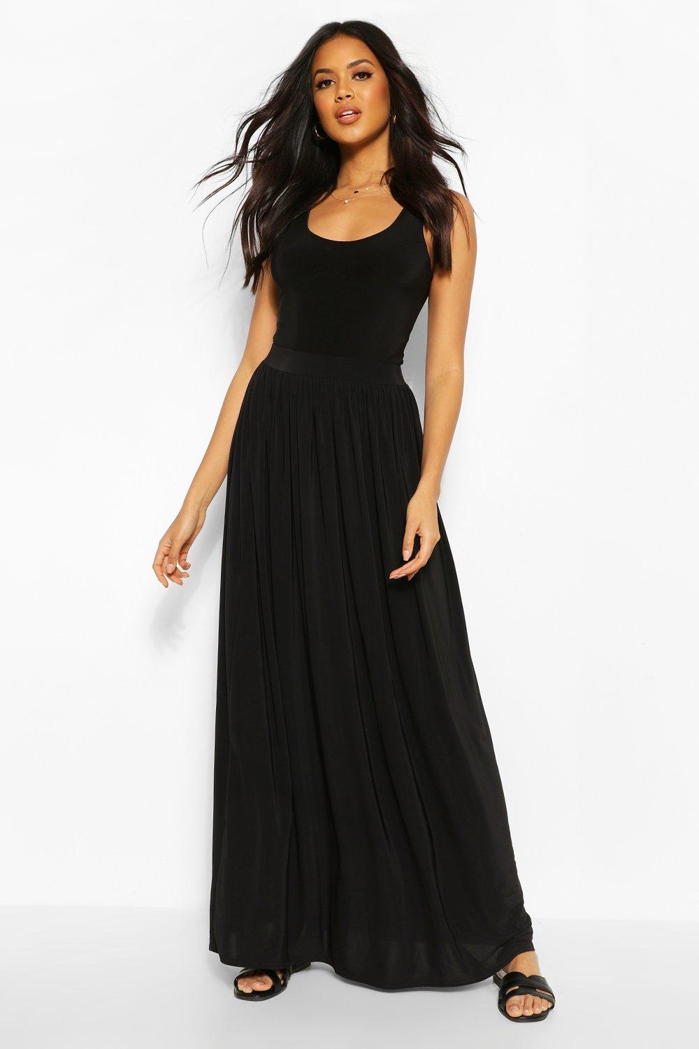 floor length black skirts