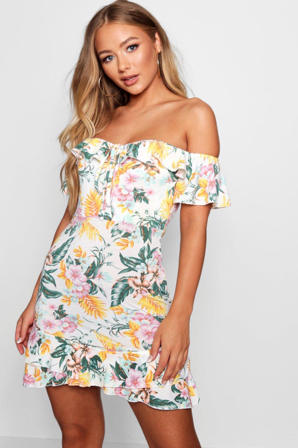 tropical tea dress