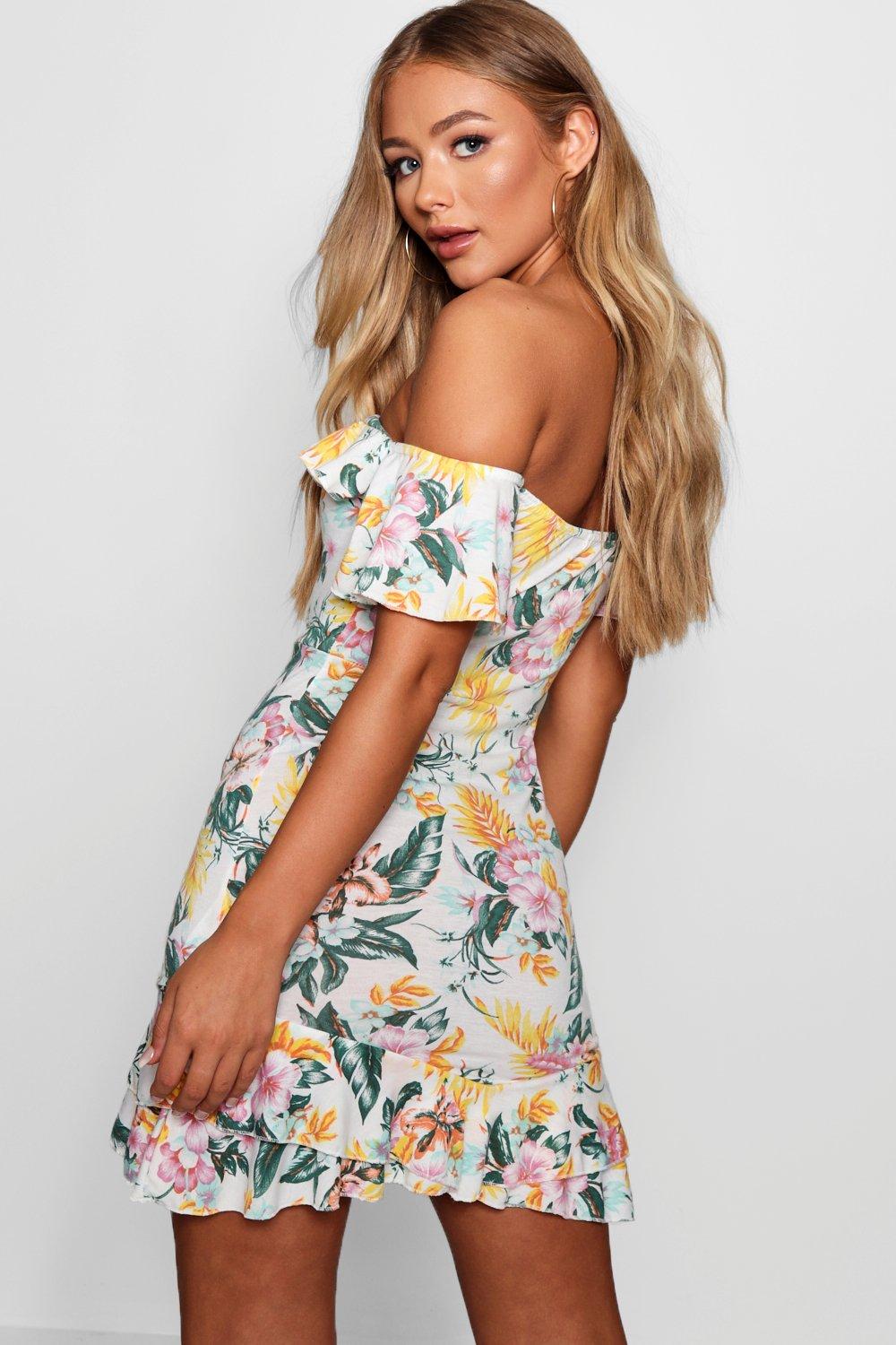 tropical tea dress