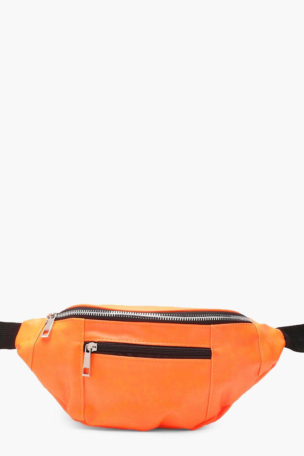 neon orange bum bag