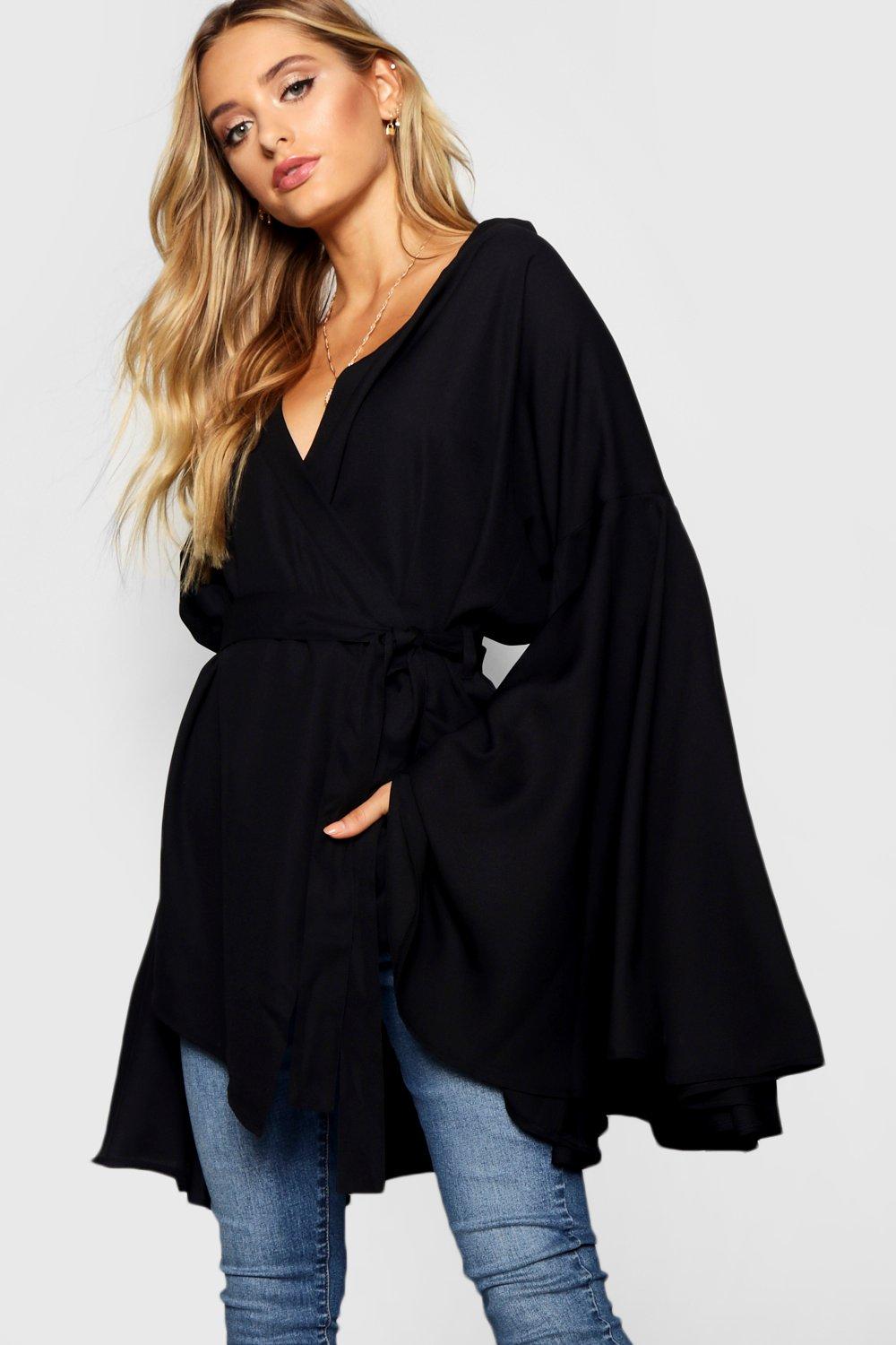 boohoo wrap tops