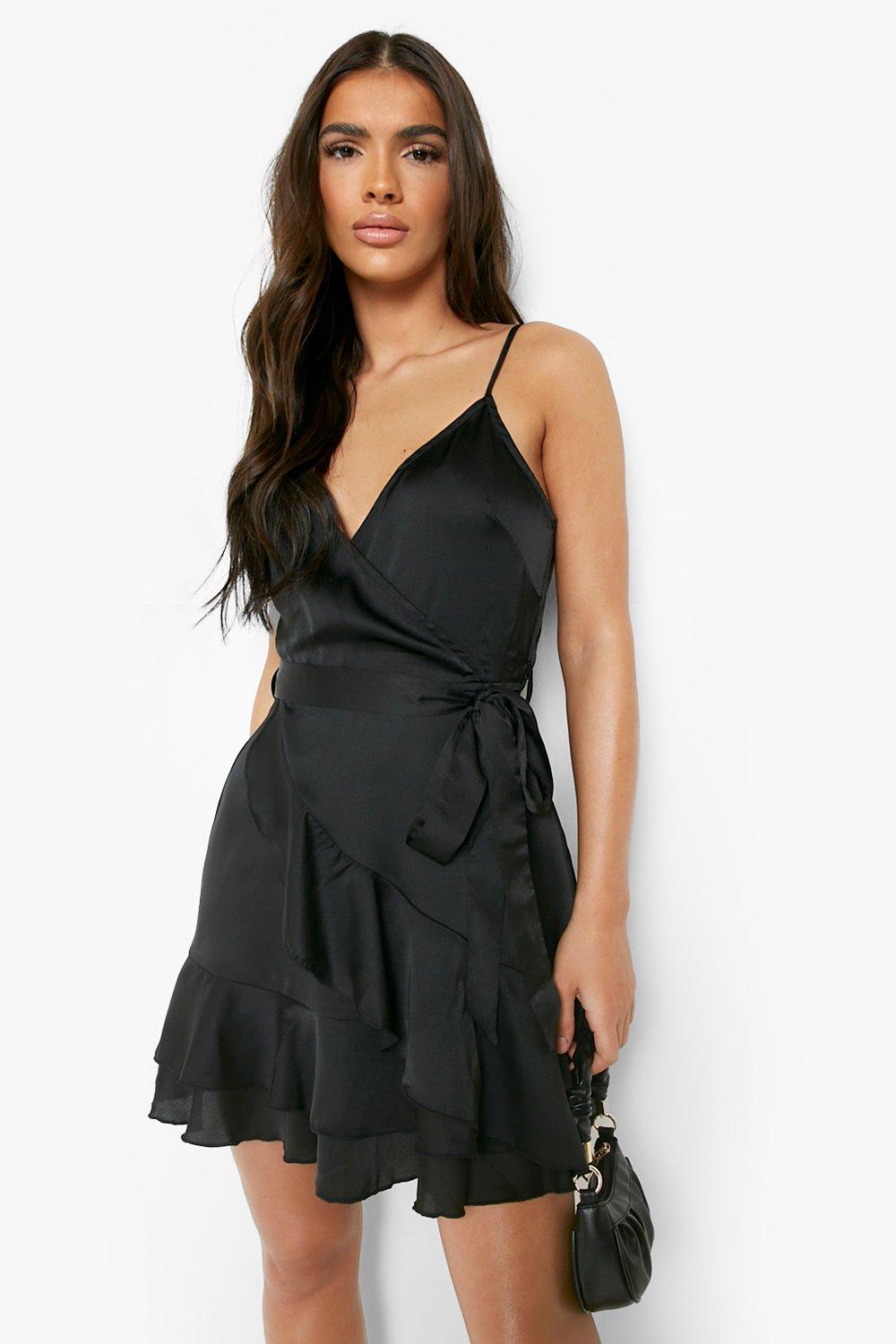 satin skater dress