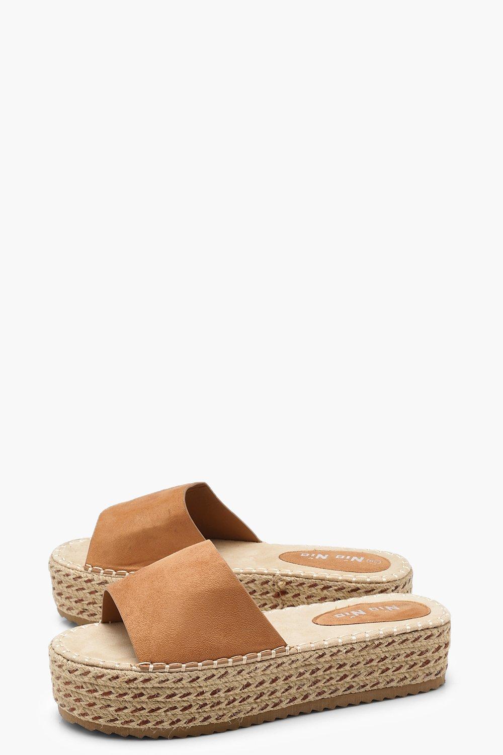 Espadrille hot sale flatform slides