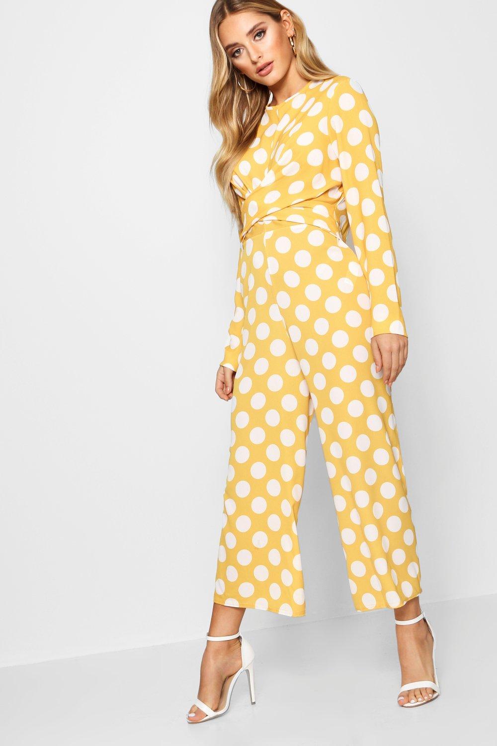 boohoo yellow jumpsuit