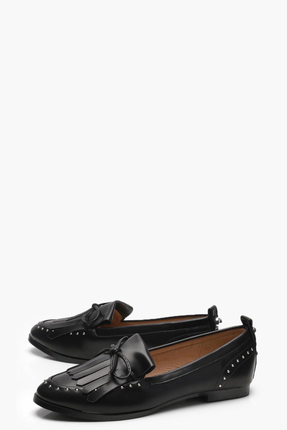 Stud and Tassel Loafers | boohoo