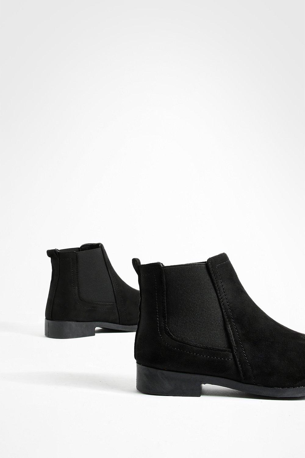 Park lane wide on sale fit flat chelsea boots