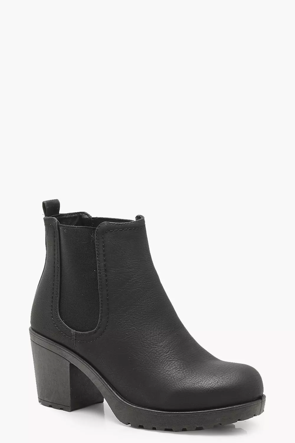 Chunky cleated 2025 heel chelsea boots