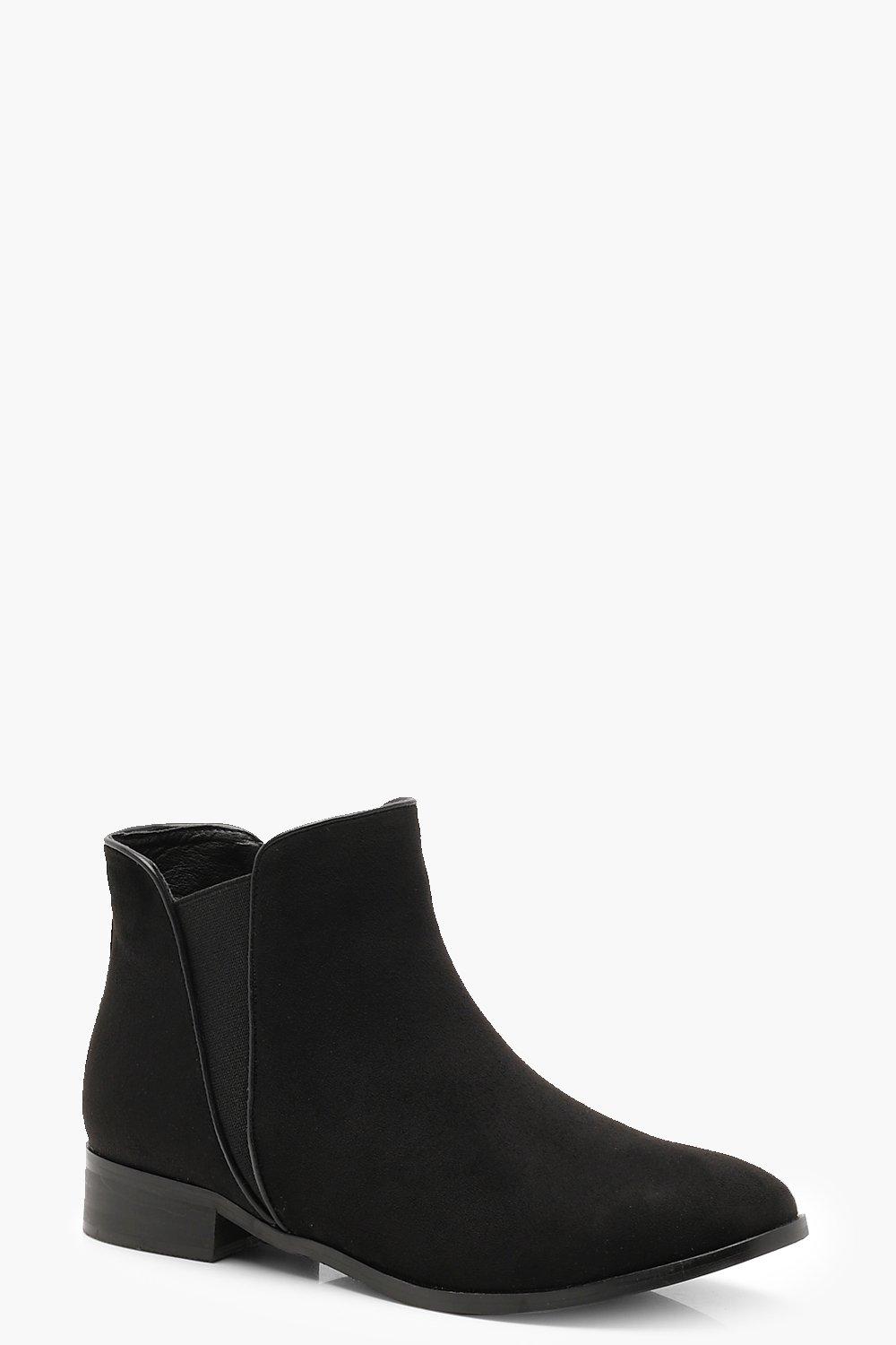 Contrast Edge Chelsea Boots Boohoo