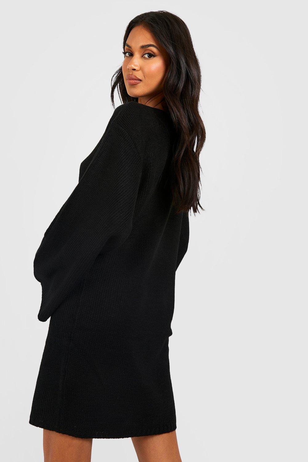 boohoo oversized jumper dress