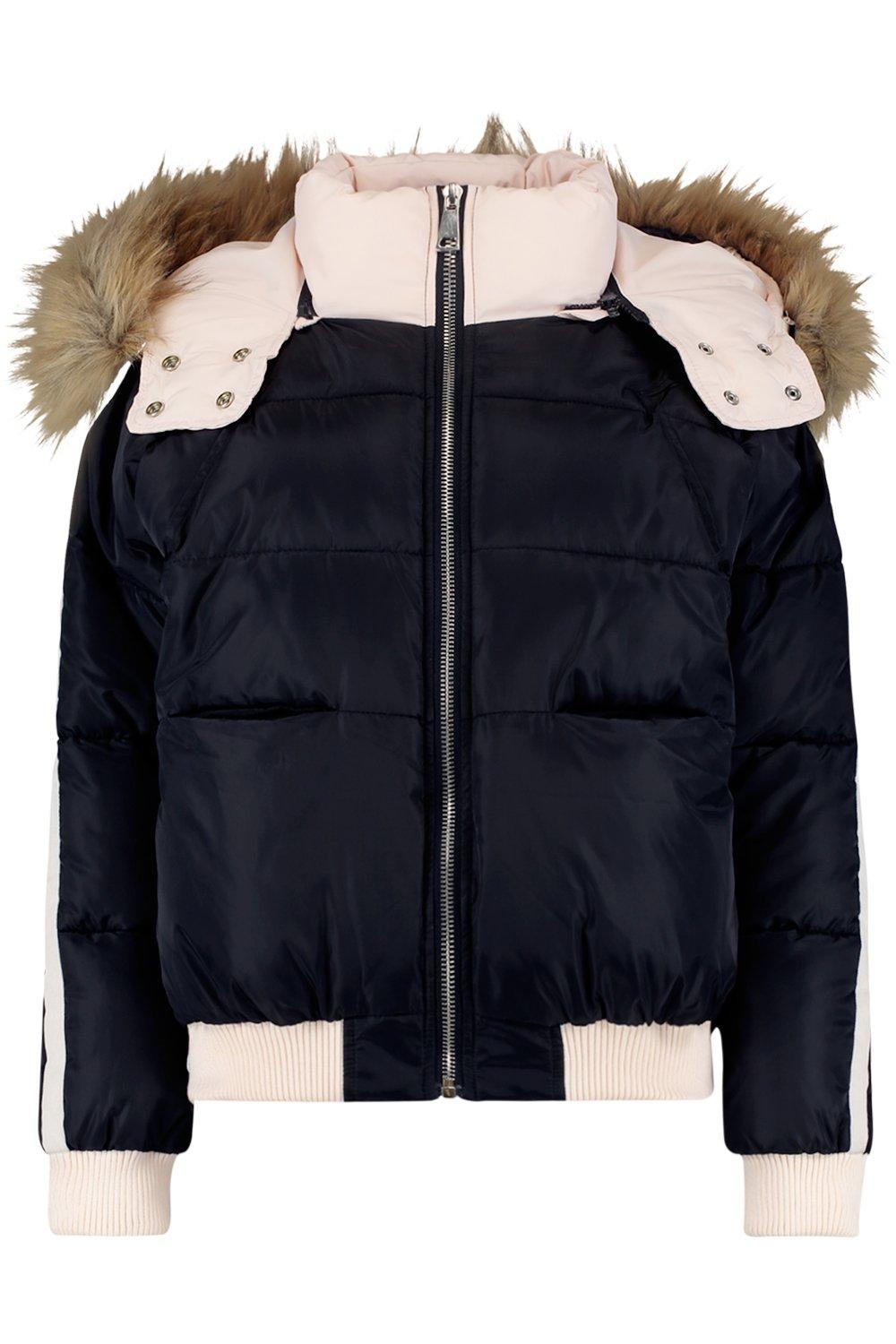 Topshop cropped puffer jacket sales