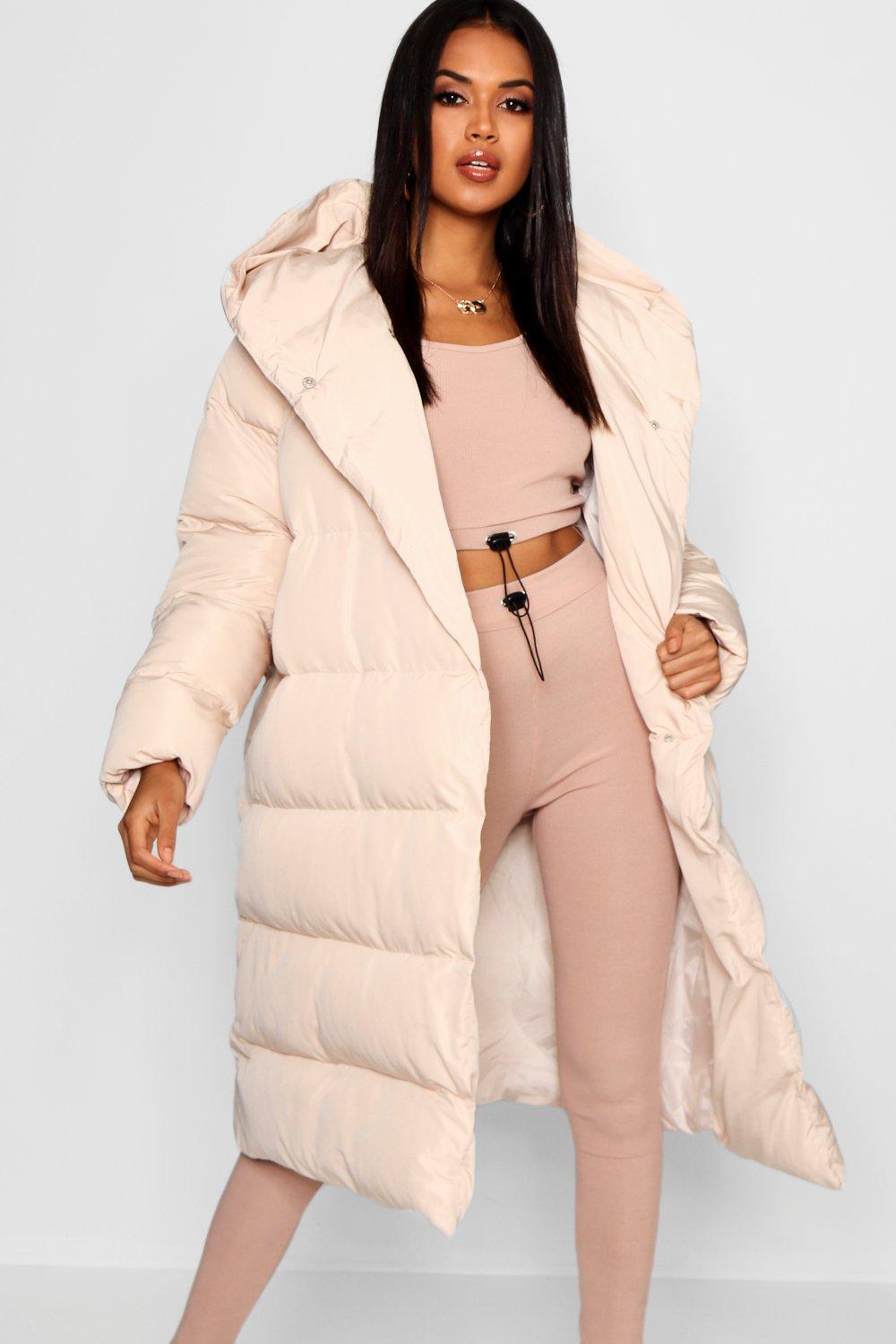 wrap duvet coat