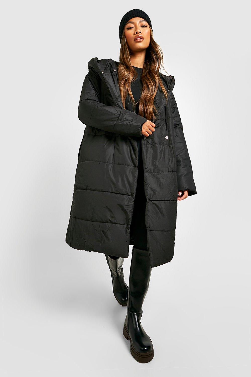 wrap duvet coat