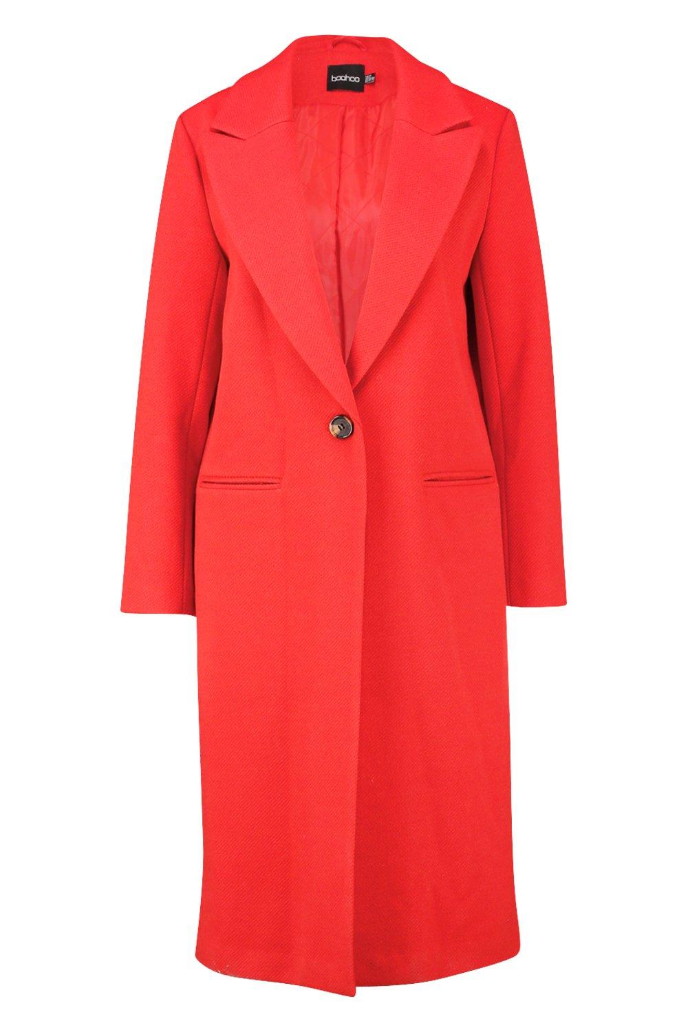 Boohoo hotsell red coat