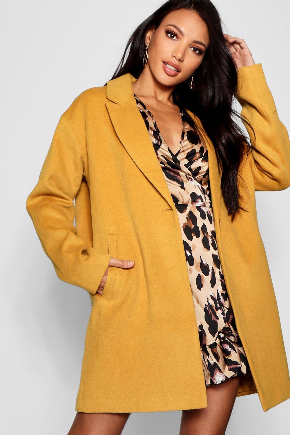 New look mustard on sale coat