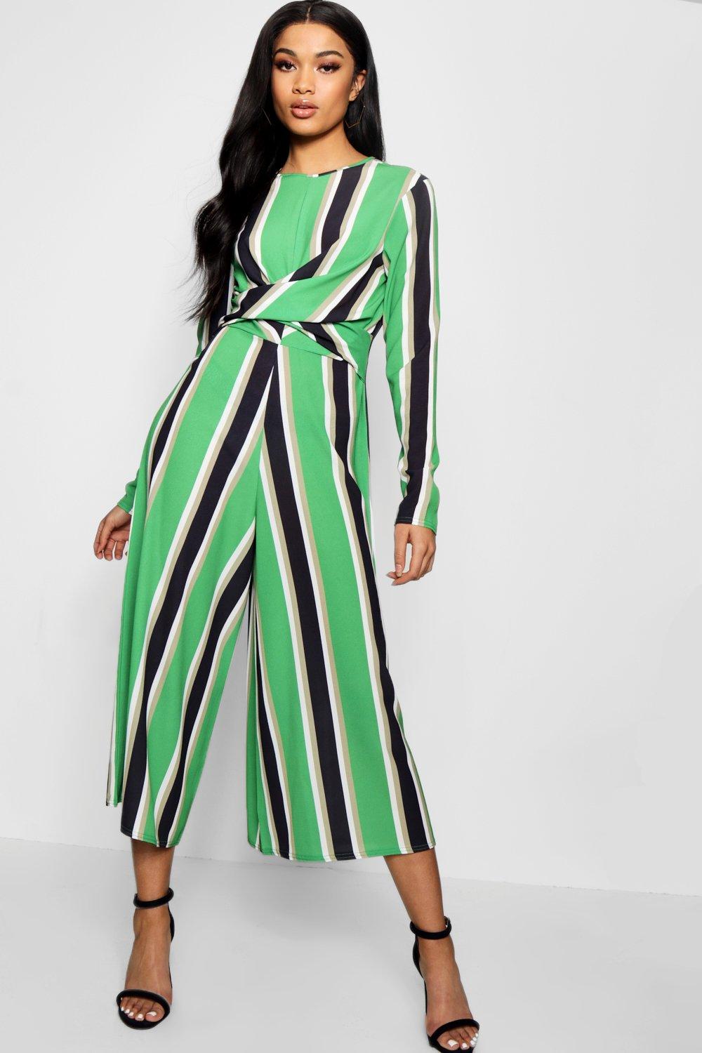 boohoo twist front jumpsuit