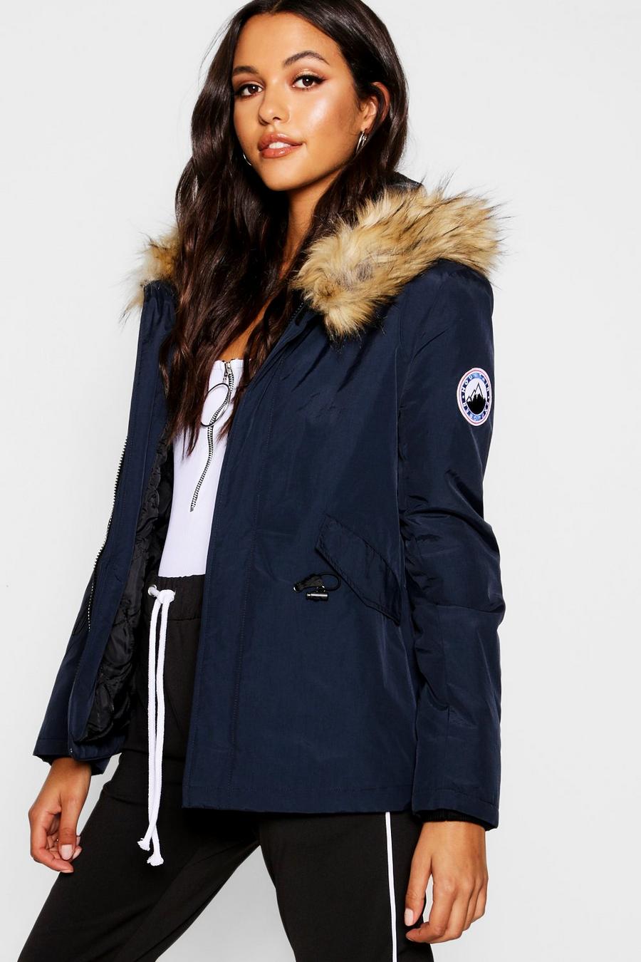 Luxe Faux Fur Sporty Parka image number 1