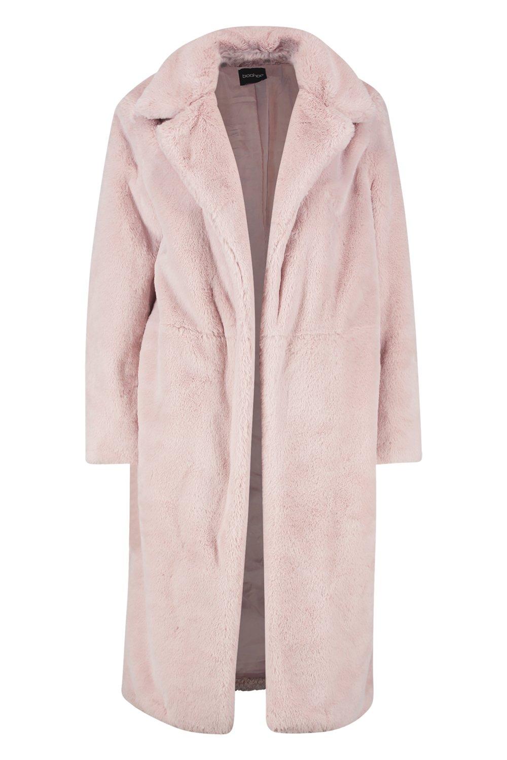 Maxi soft faux fur coat best sale