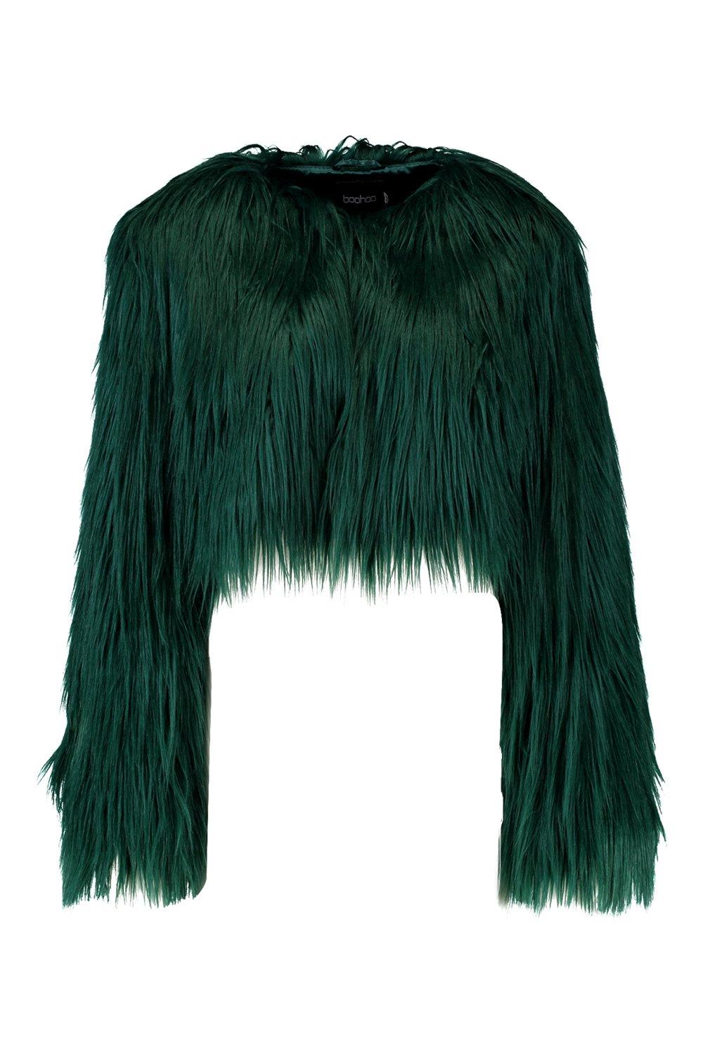 Shaggy Crop Faux Fur Coat Shaggy Crop Faux Fur Coat