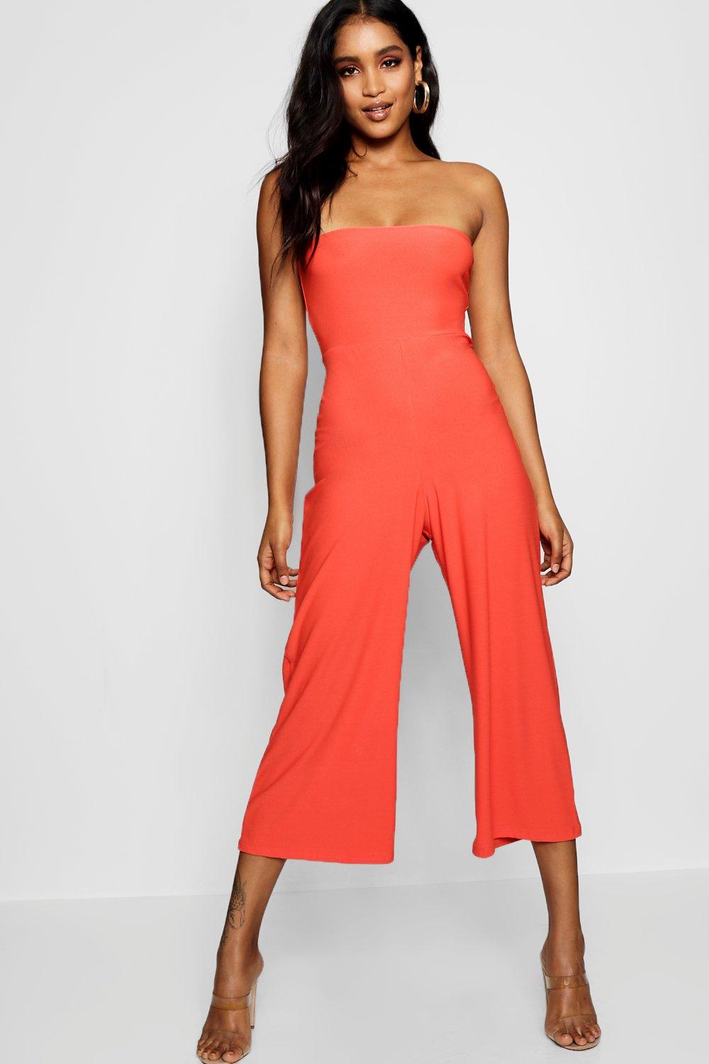 bandeau jumpsuit culotte