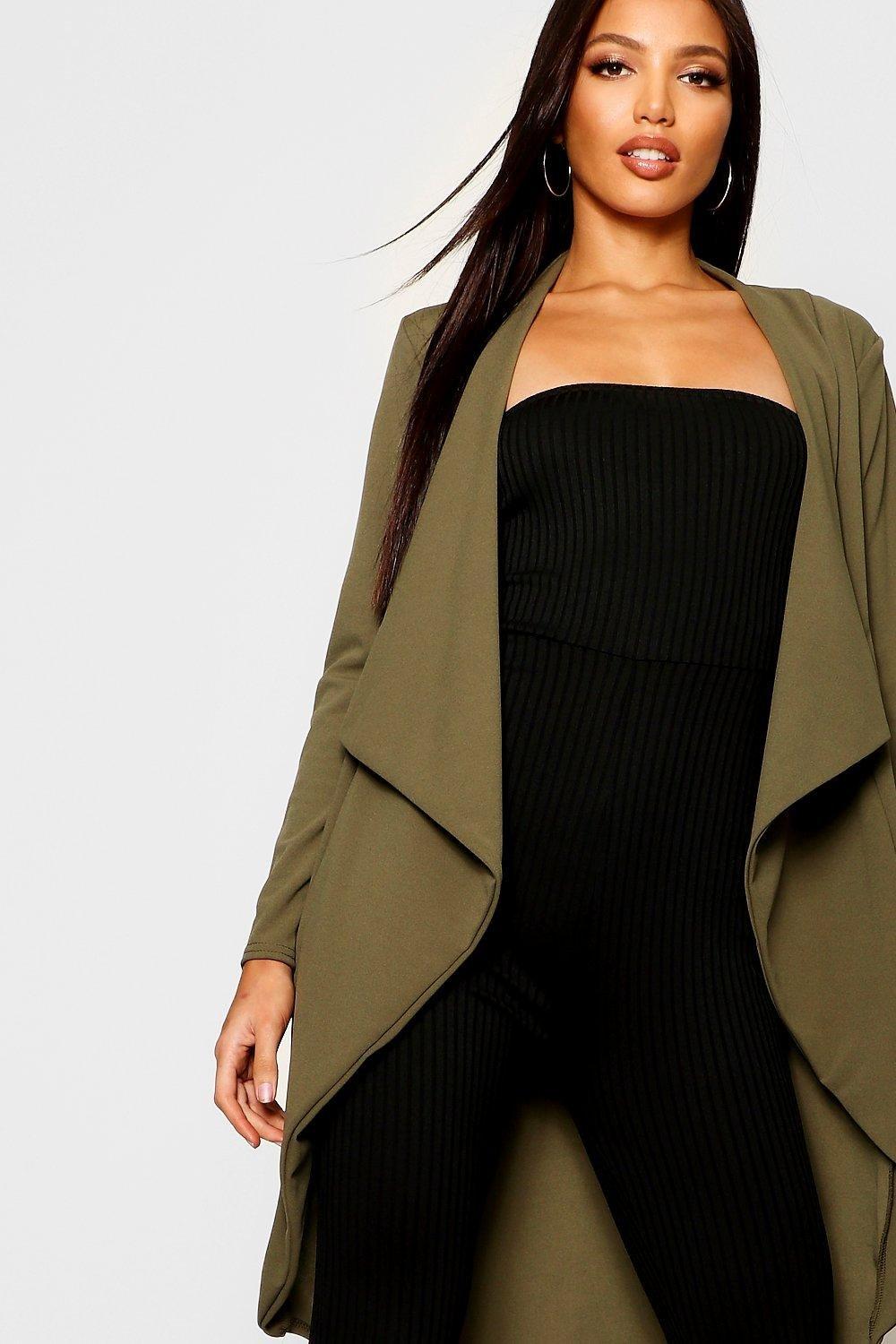 Long sleeve duster jacket best sale