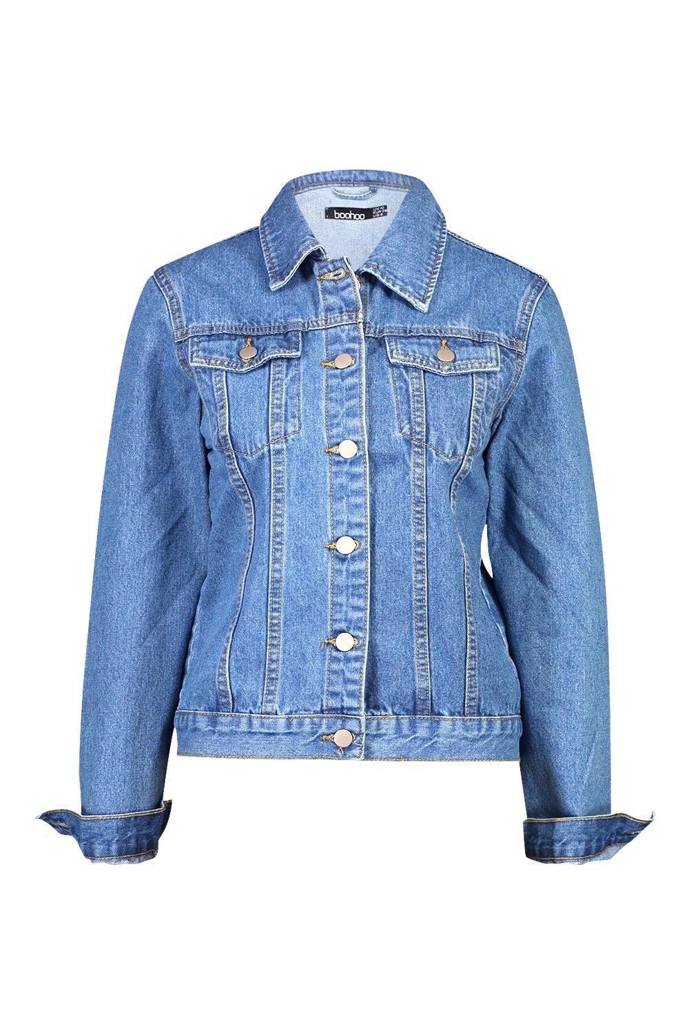 ladies fitted denim jackets