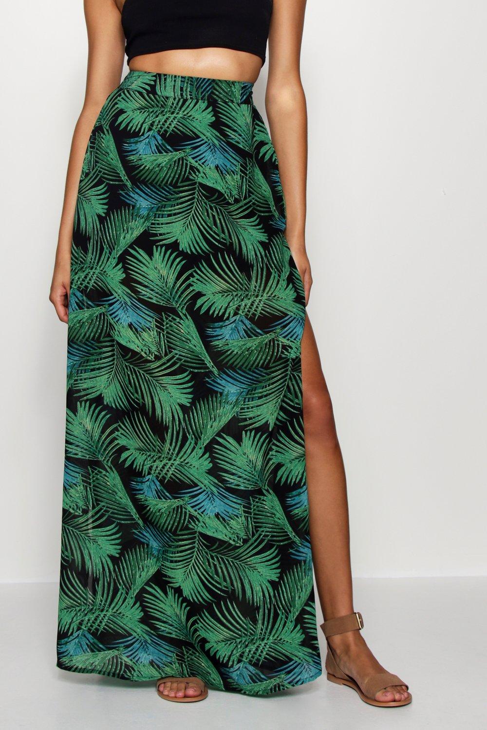 palm maxi skirt