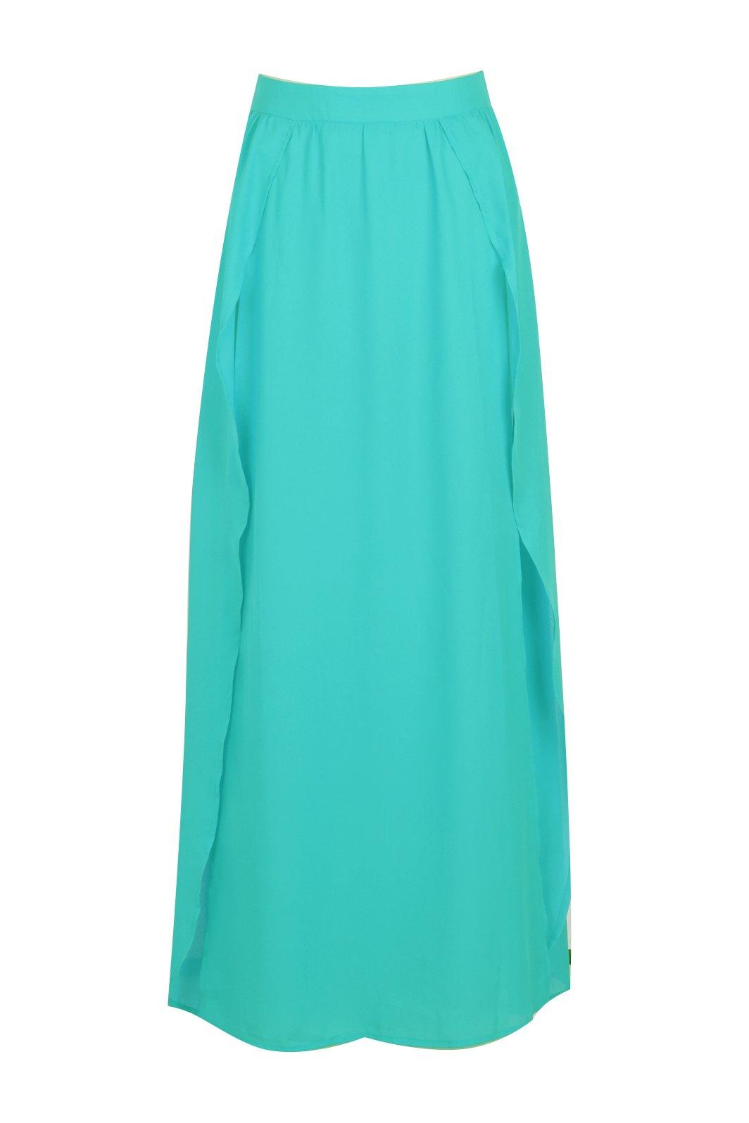green maxi skirt 80