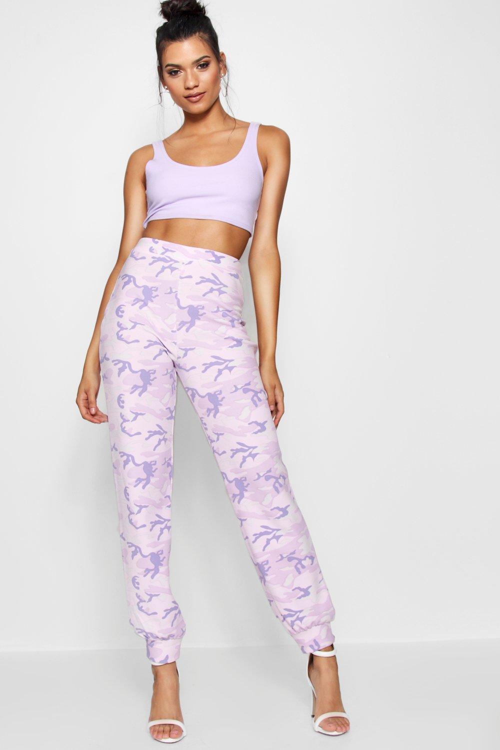 lilac camo trousers