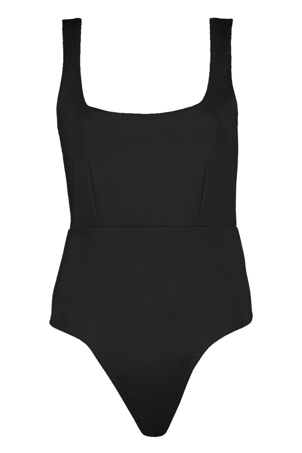 Scuba V Neck Tank Thong Bodysuit