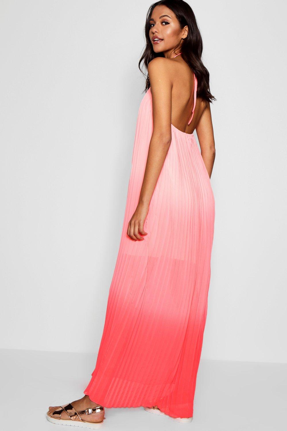 Coral ombre outlet dress