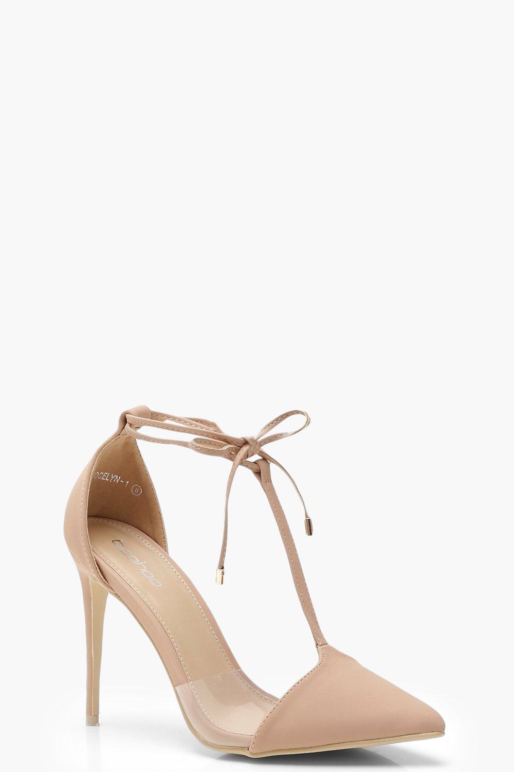 Pointed T Bar Heels | boohoo