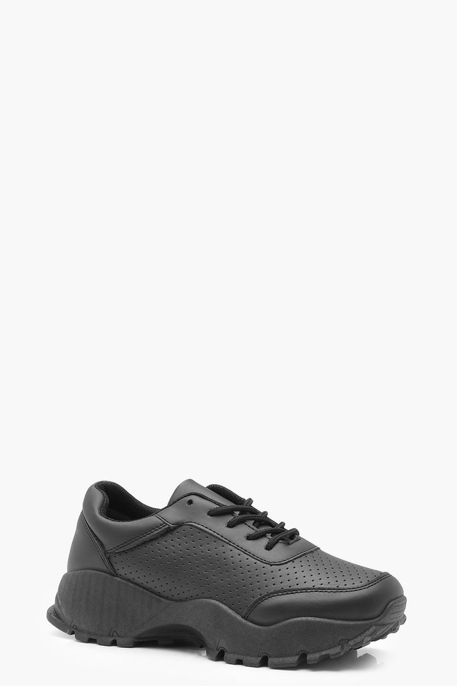 Chunky Sole Lace Up Sneakers image number 1