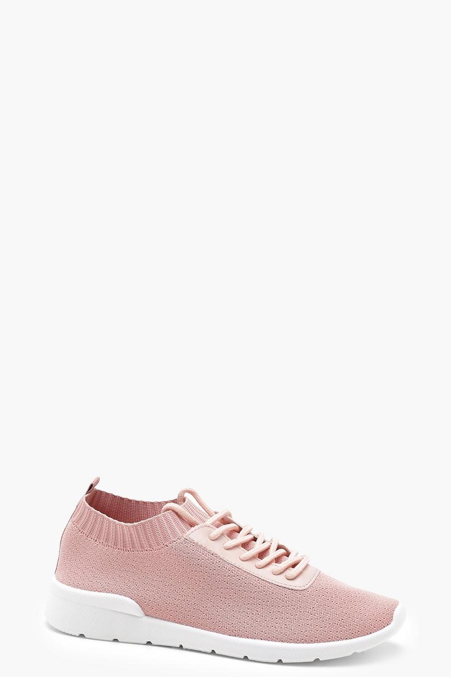 Knitted Trainers, Blush rose image number 1