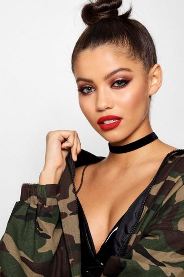 Plain Velvet Choker Necklace black