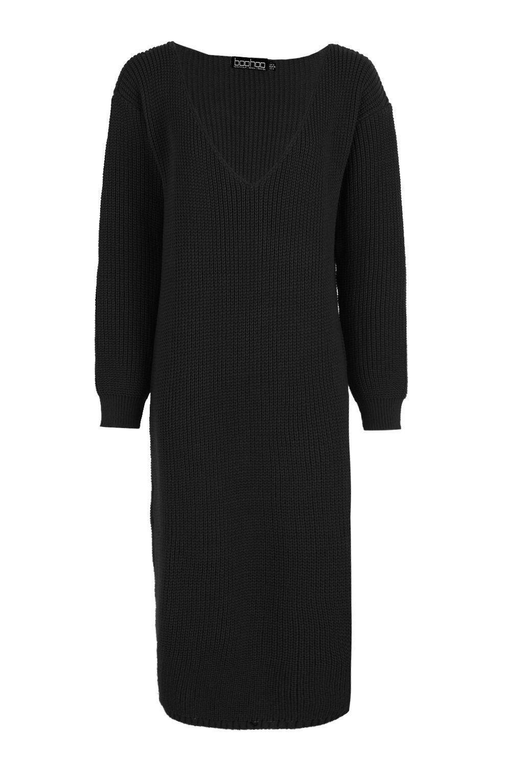 oversized midi jumper dress
