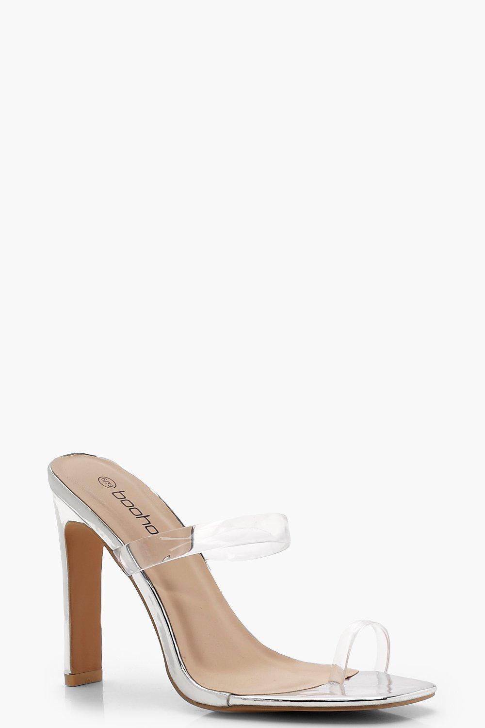 boohoo clear shoes