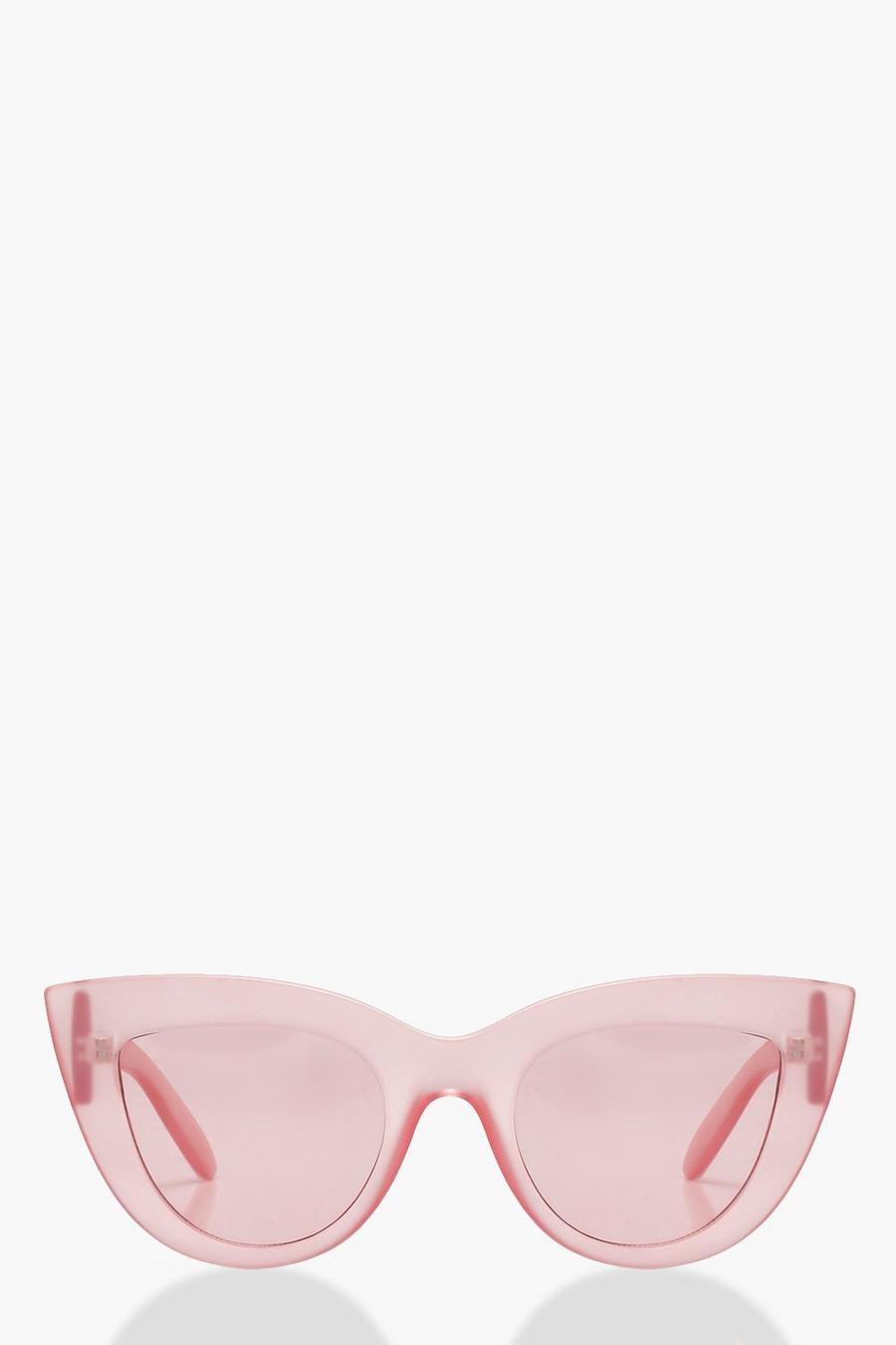 Rosa solglasögon med cat eye-bågar image number 1