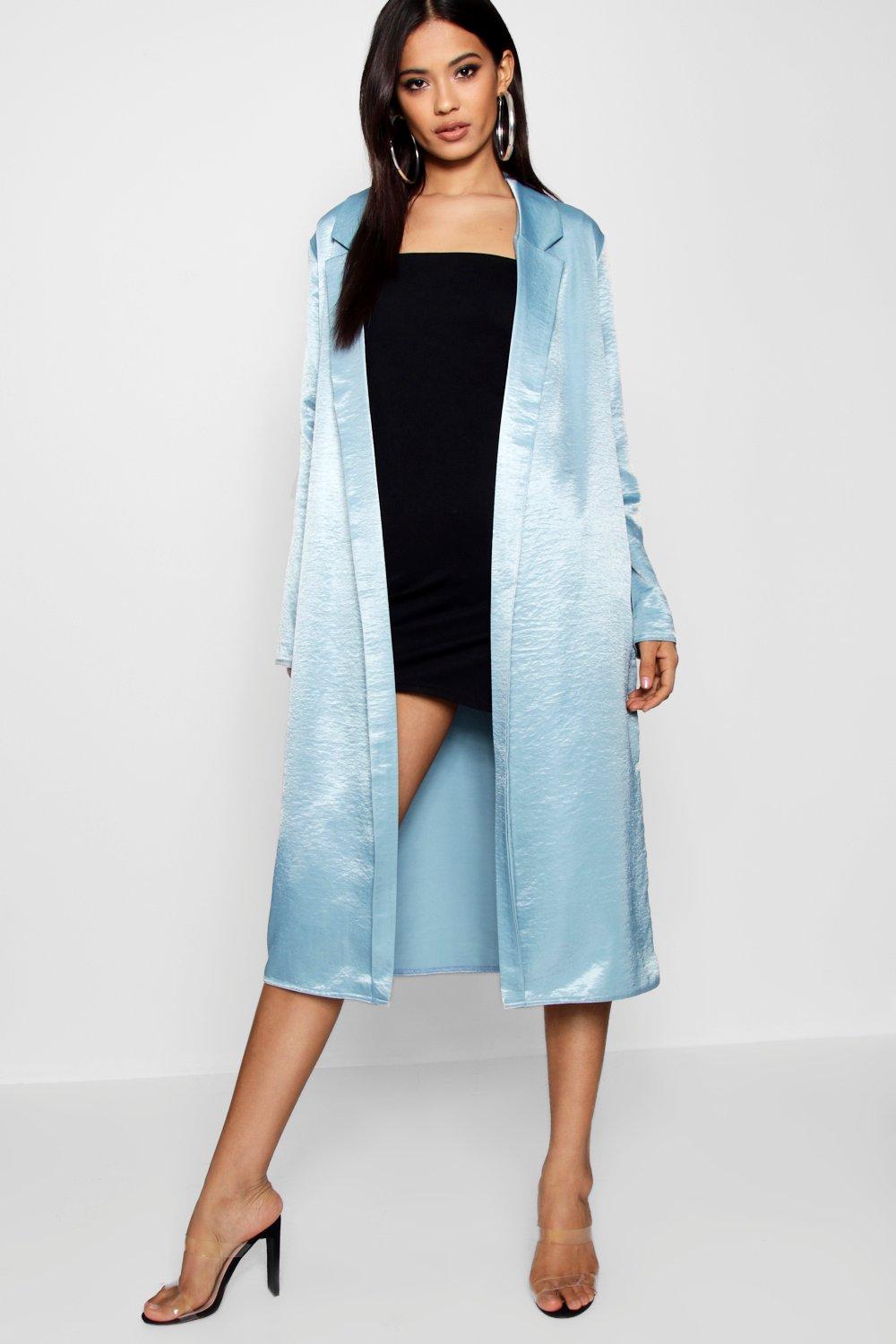 satin duster cardigan