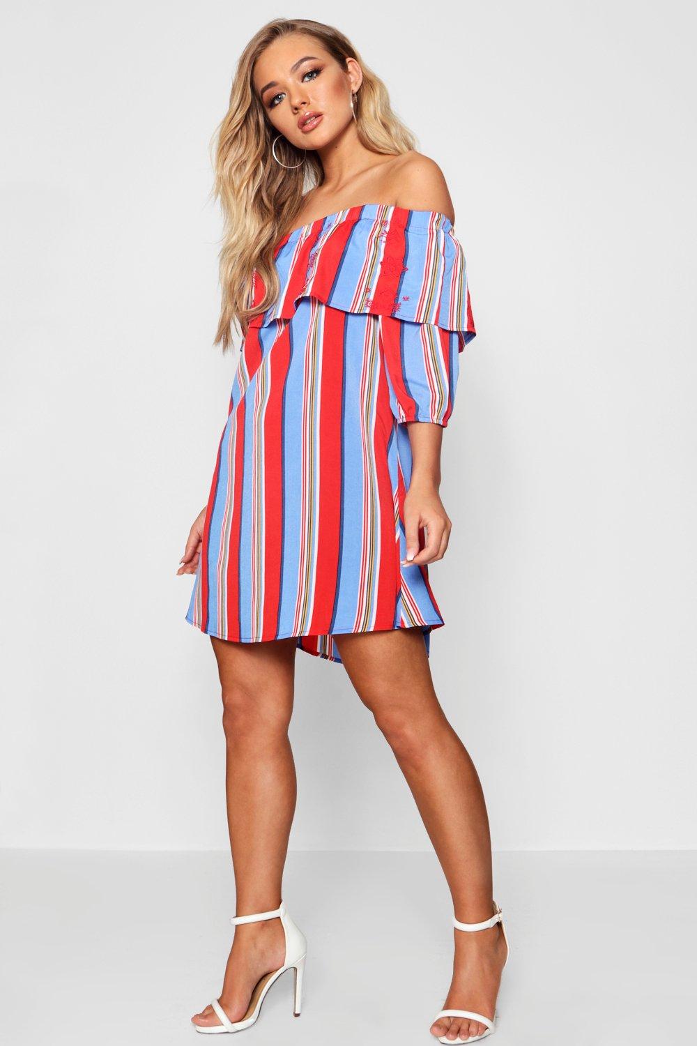 shoulder shift dress