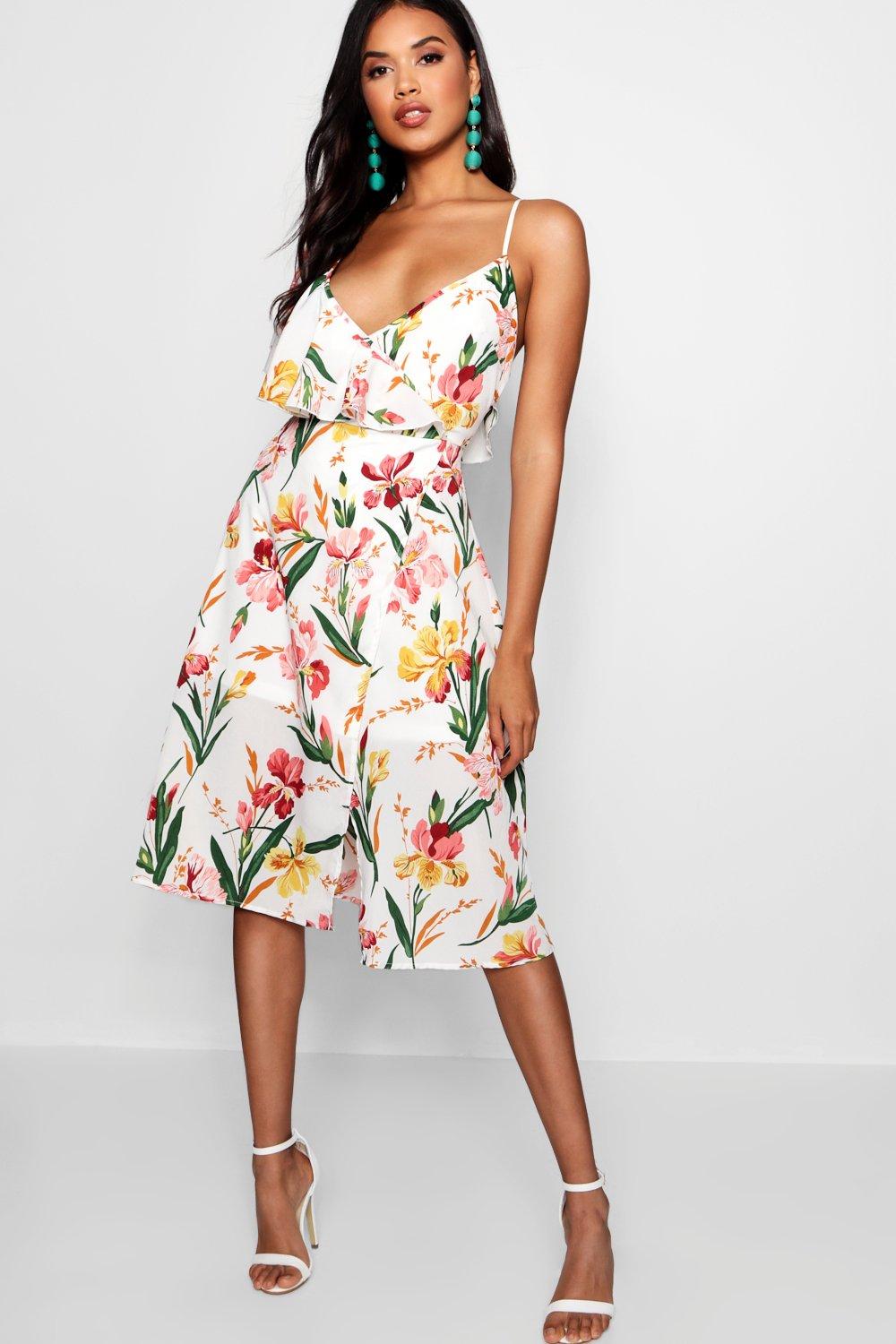 boohoo midi floral dress