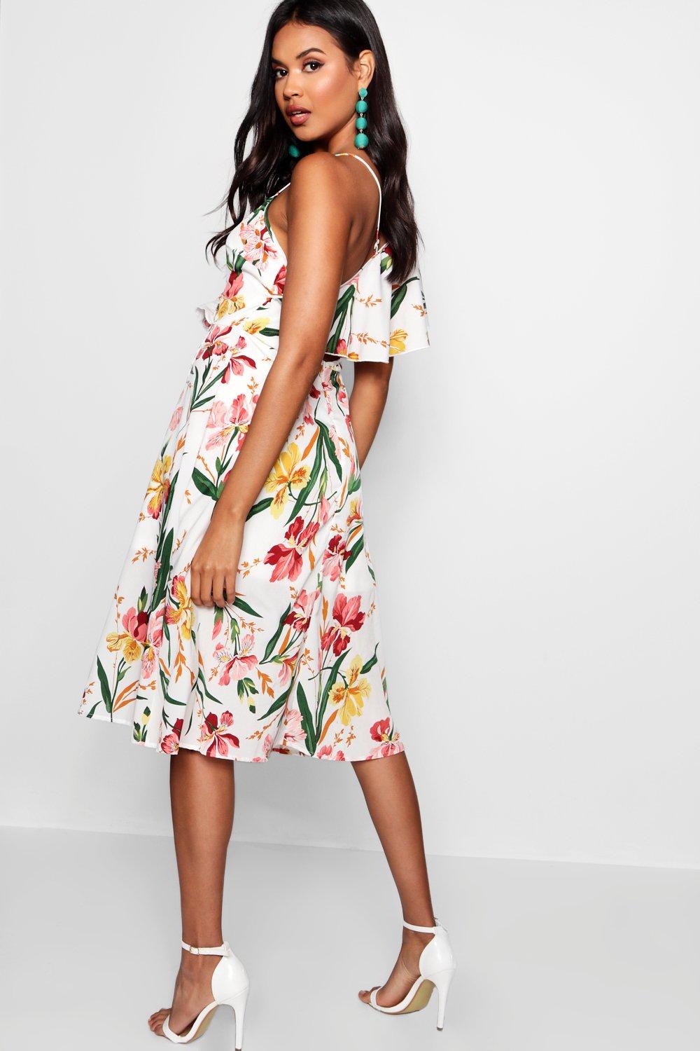 boohoo flower dress