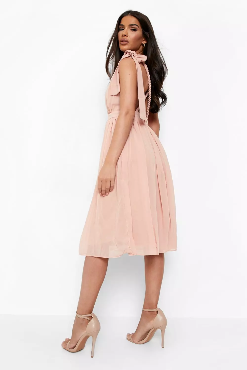Chiffon midi skater dress online