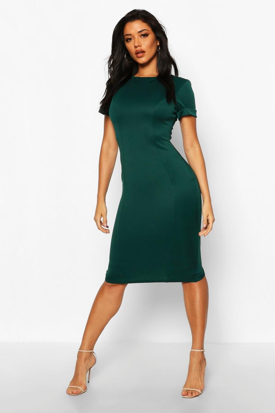 Forest Roll Sleeve Midi Dress image number 1