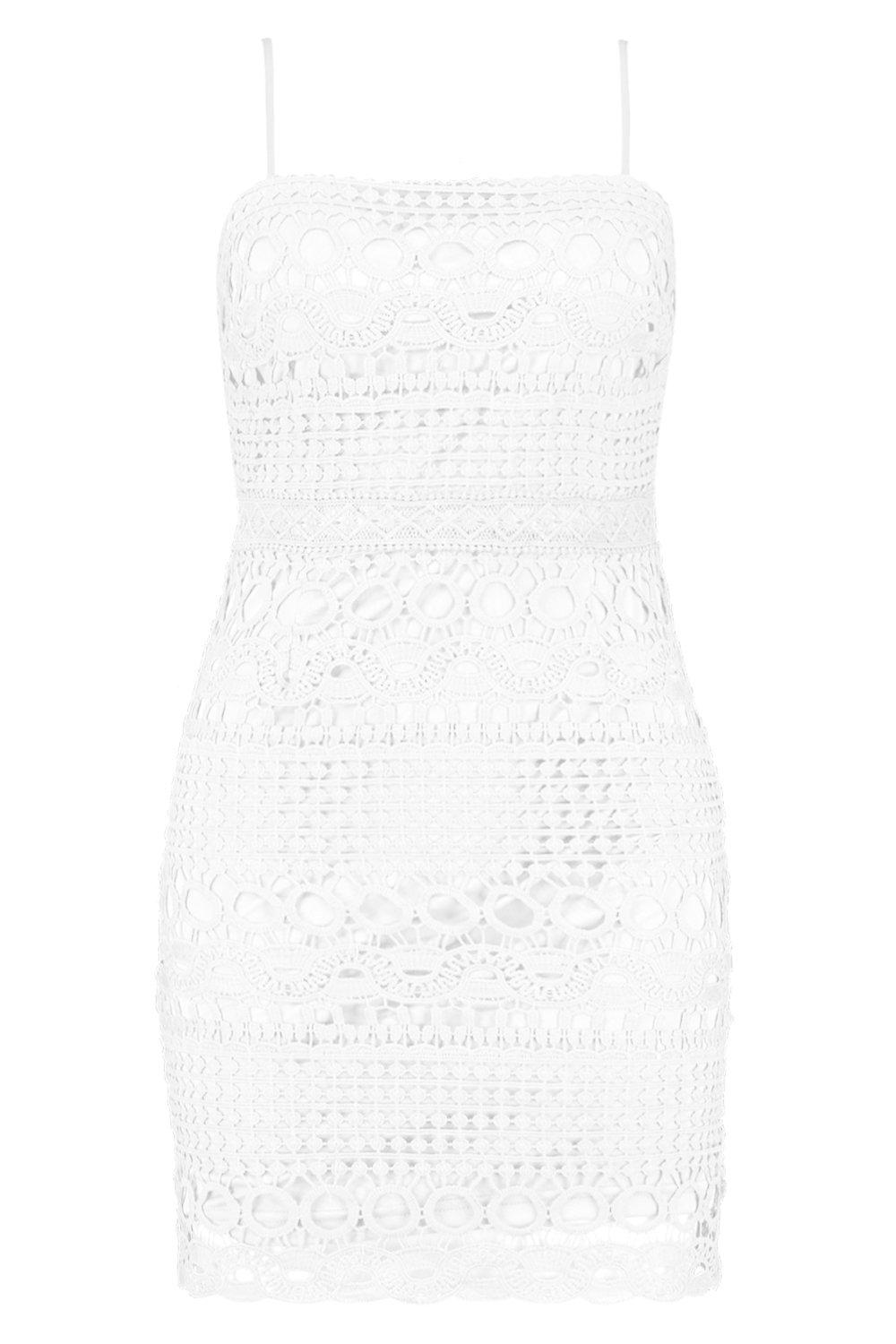 Lace Square Neck Bodycon Dress