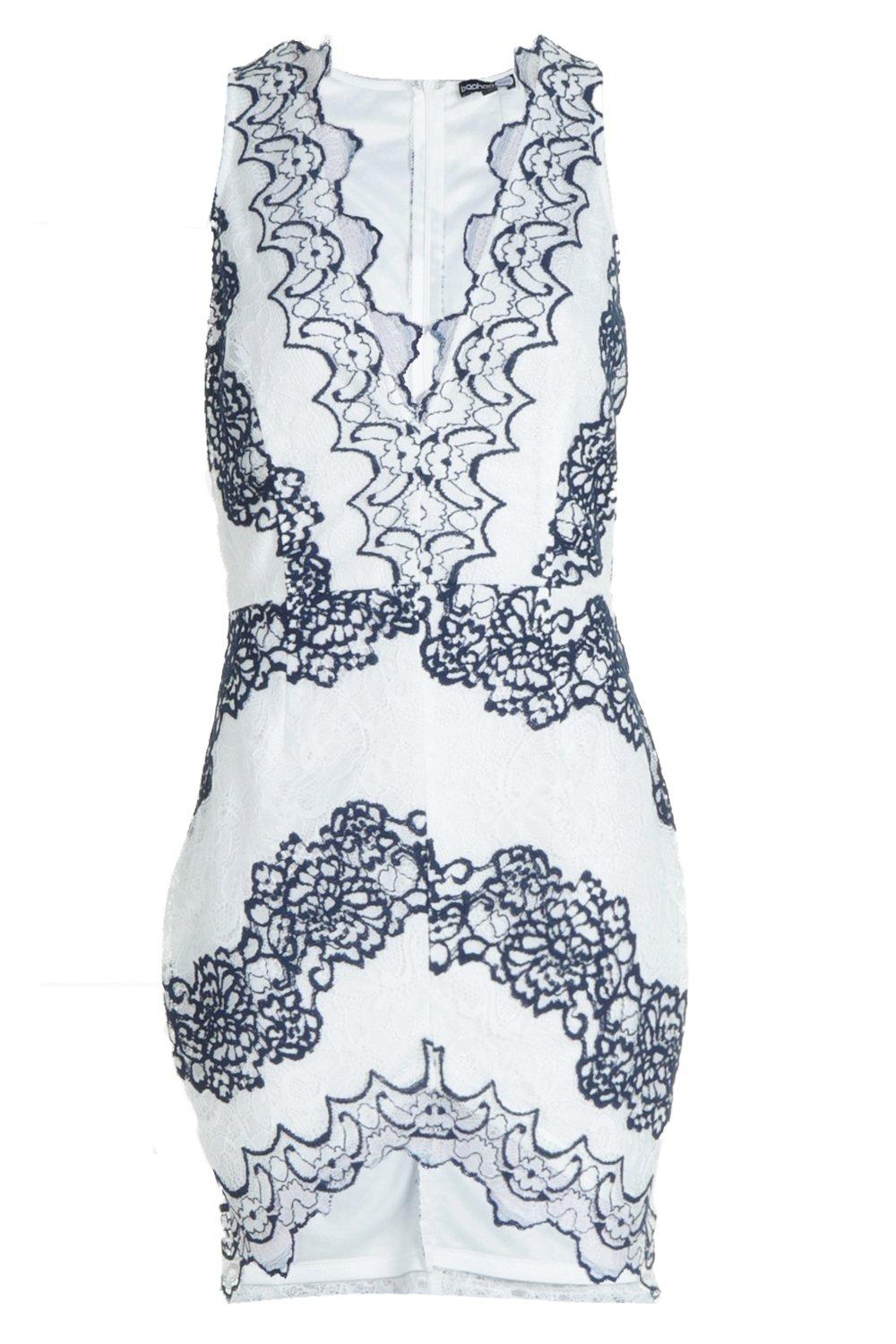 Boohoo eyelash lace bodycon hot sale dress