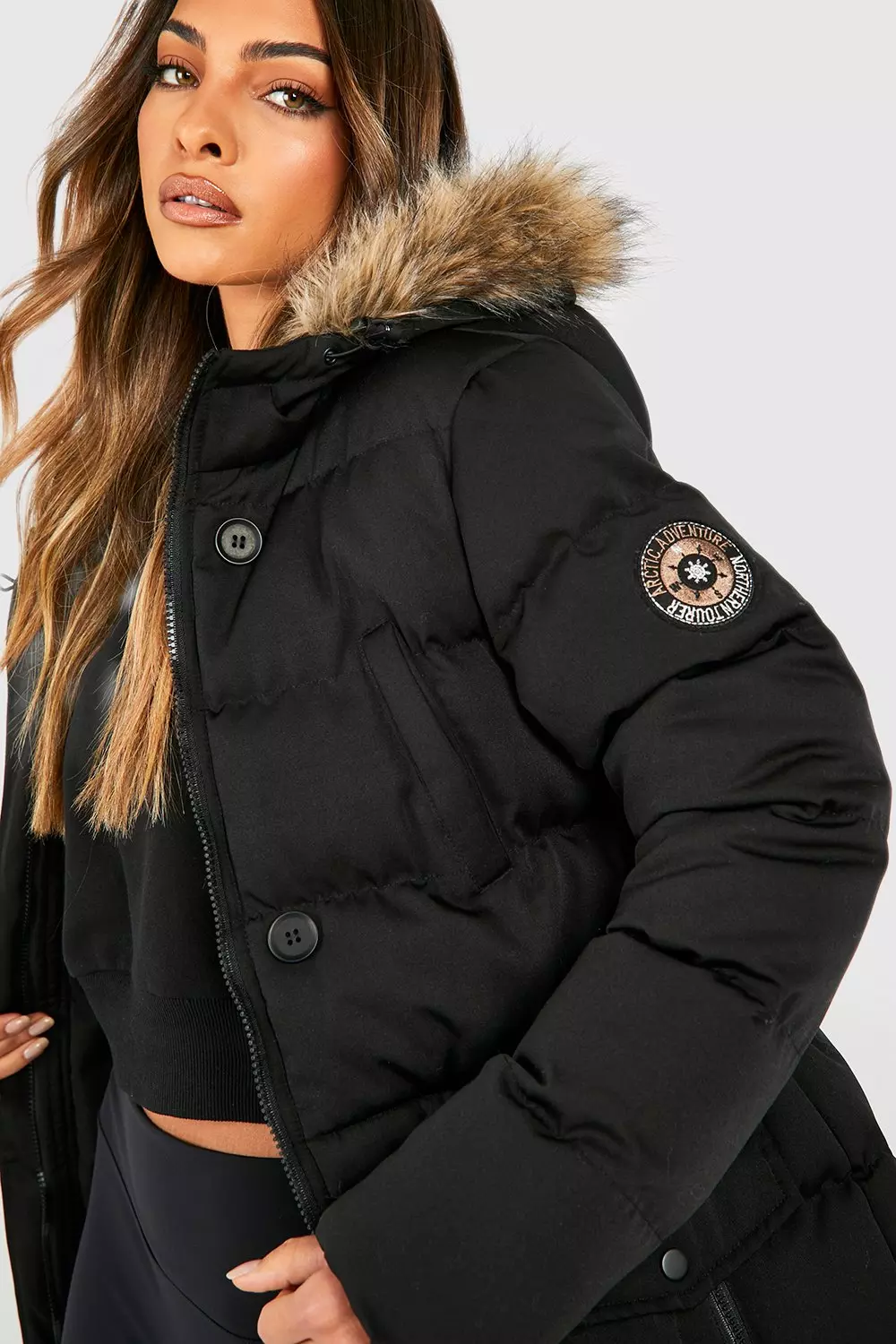 Boohoo sales parka coat