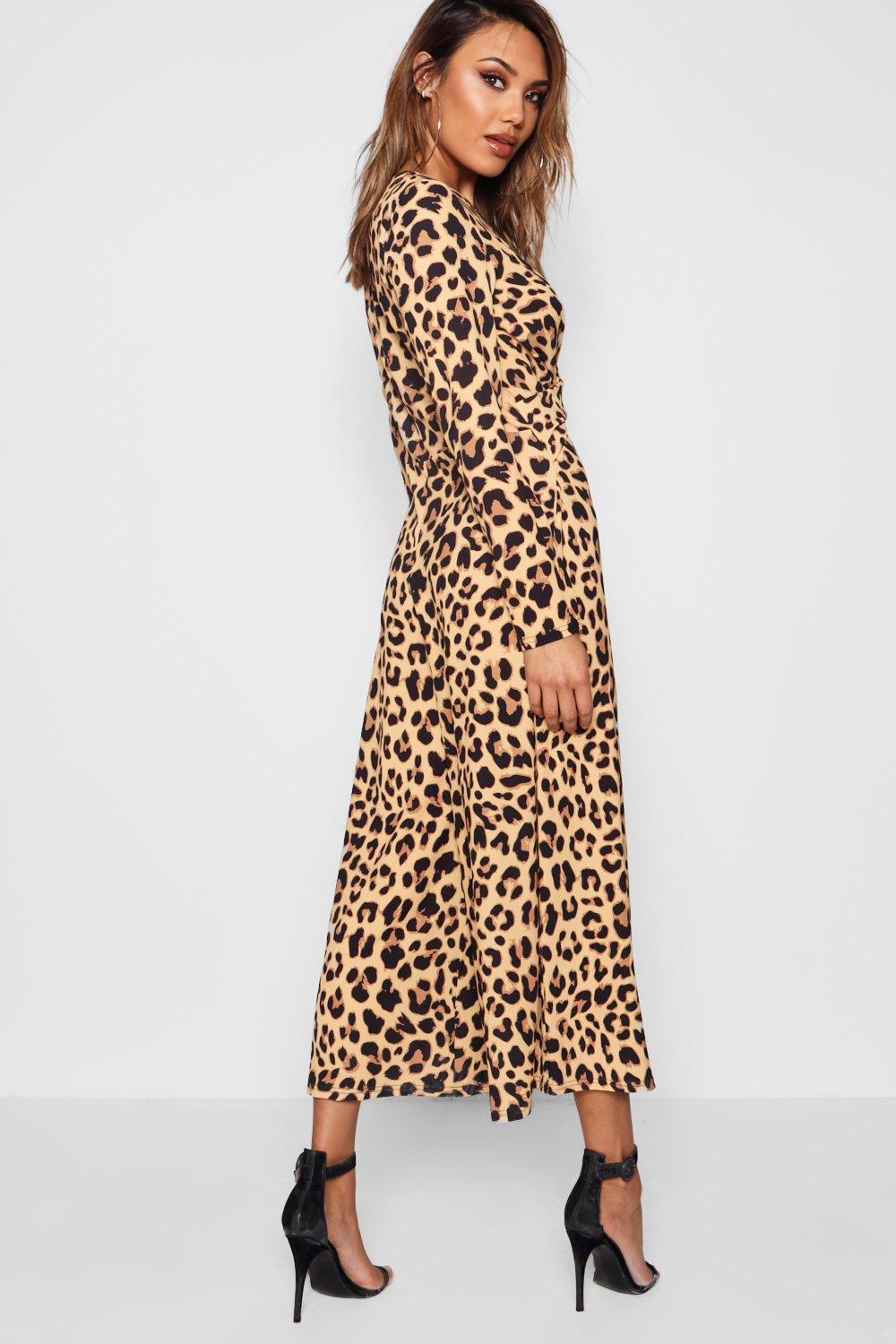 boohoo leopard print jumpsuit