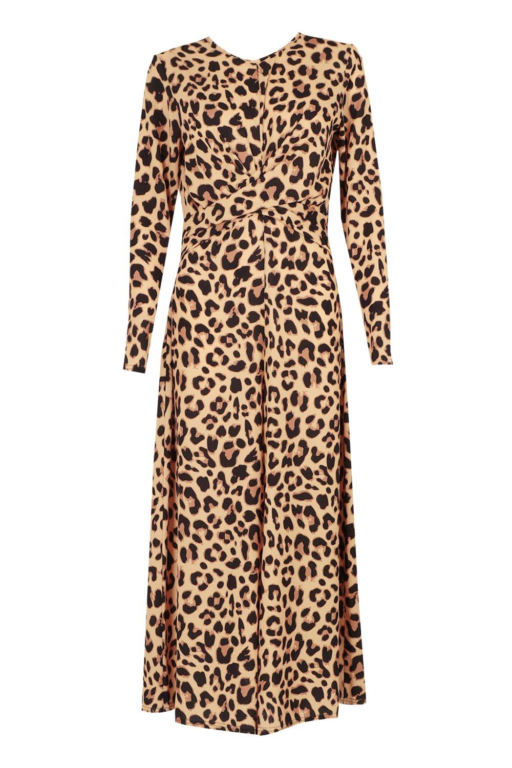 boohoo leopard print jumpsuit