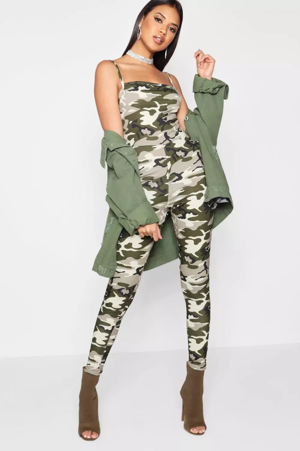 Green Camo Unitard