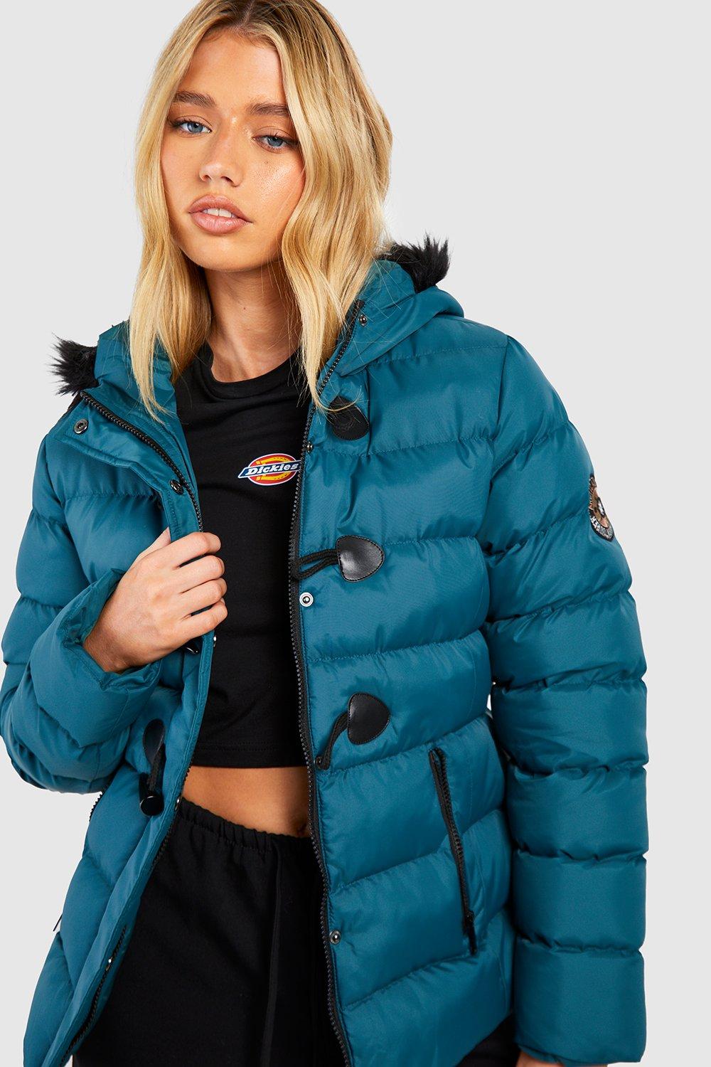 Short Quilted Bubble Jacket boohoo